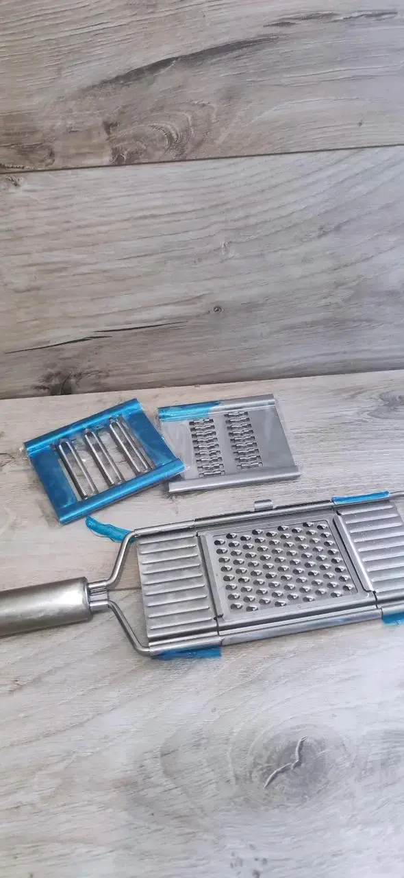 Тертка металева з ручкою 3 насадки 30*7,5см - Зображення 5