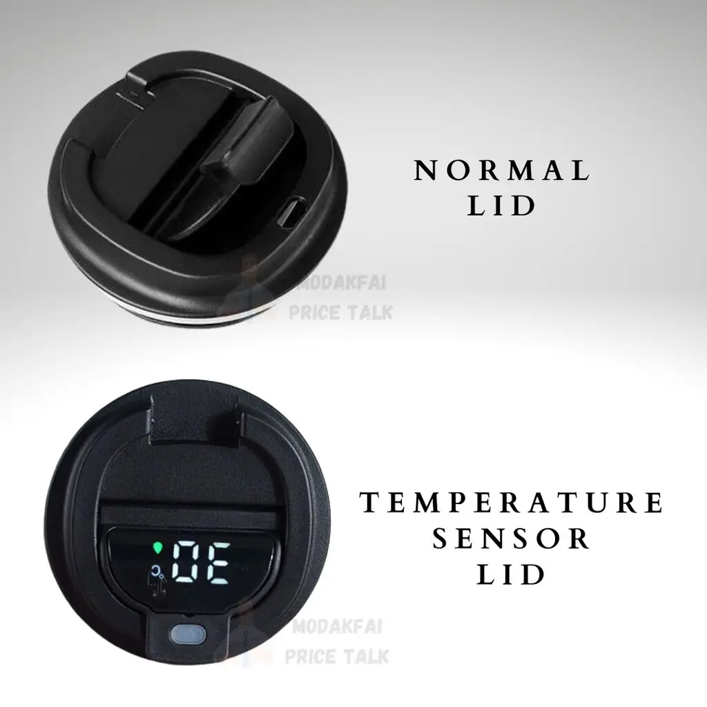 Термокухоль із сенсорним дисплеєм у силіконовому покриття з відкидною кришкою,500 мл - Зображення 3