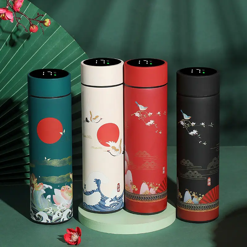 термокухоль із сенсорним дисплеєм у японському стилі 500 мл - Зображення 7