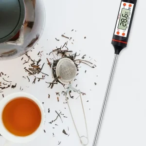 Термометр кухонний харчовий UFR цифровий електронний зі щупом для м’яса TP-101 чорний original