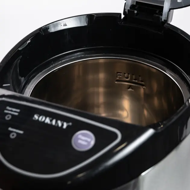 Термопот SOKANY SK-09028 на 6,8 л 1600 Вт хром термочайник електричний термос SK-09028 - Зображення 7