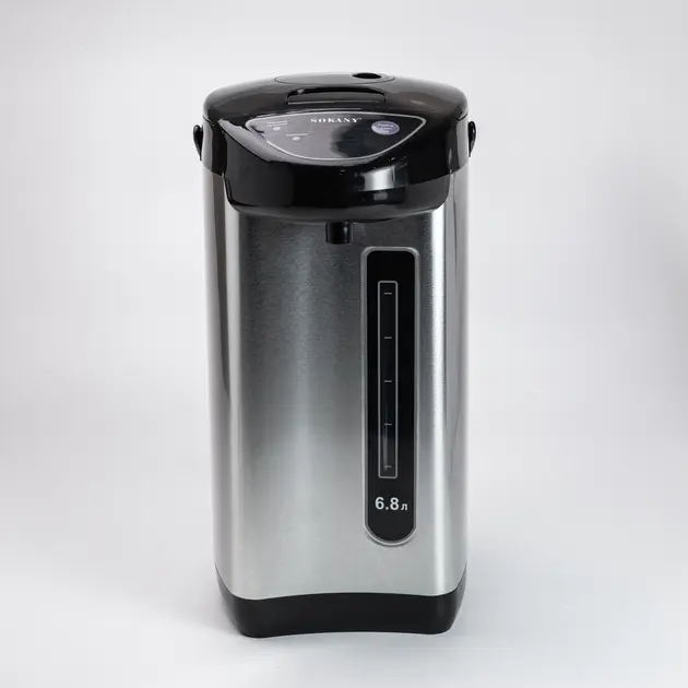 Термопот SOKANY SK-09028 на 6,8 л 1600 Вт хром термочайник електричний термос SK-09028 - Зображення 3