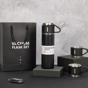 Термос із вакуумною ізоляцією, Подарунковий набір з 3 чашками 500 мл
