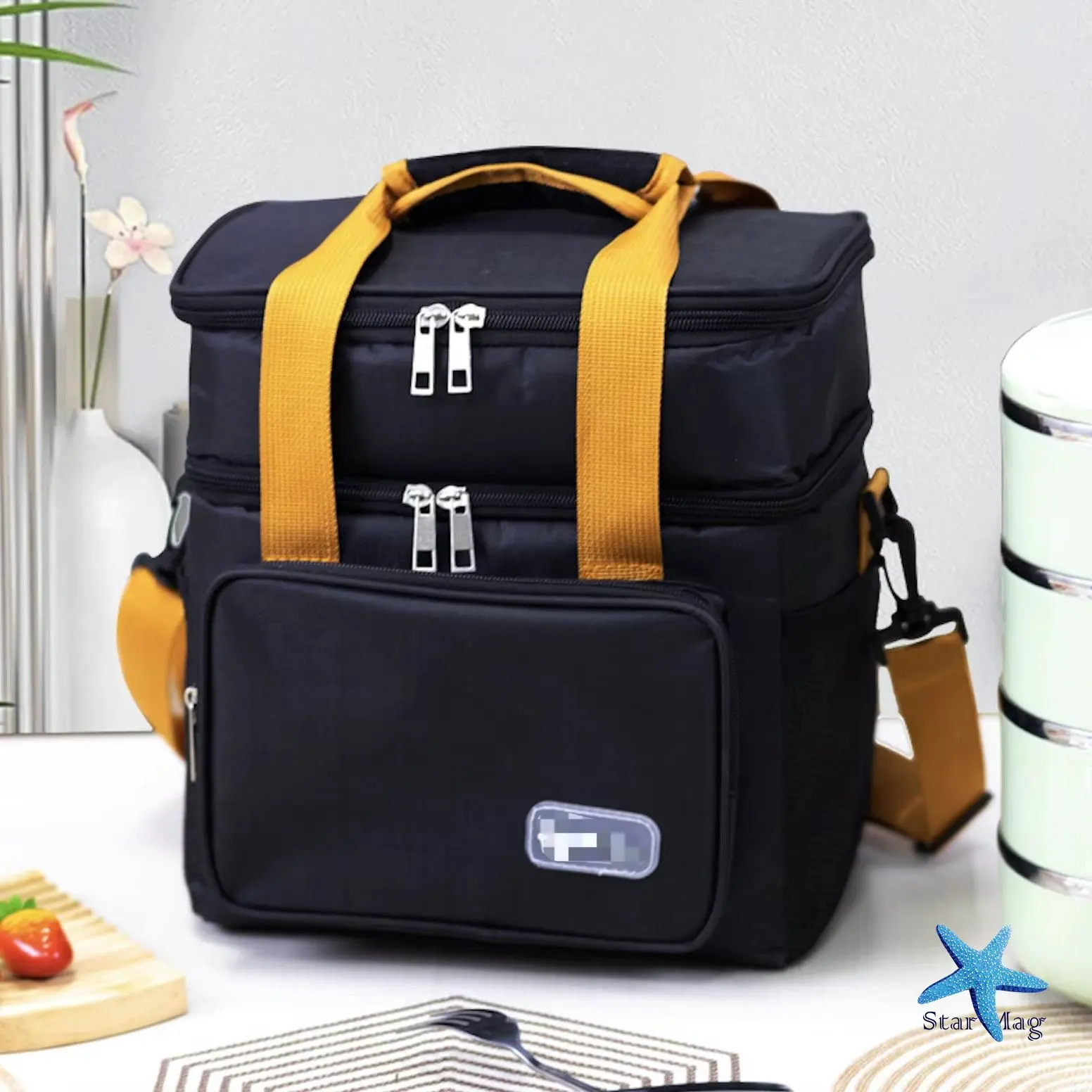 Термосумка TM-011 Портативна компактна сумка - холодильник для пікніка, 26х25х18