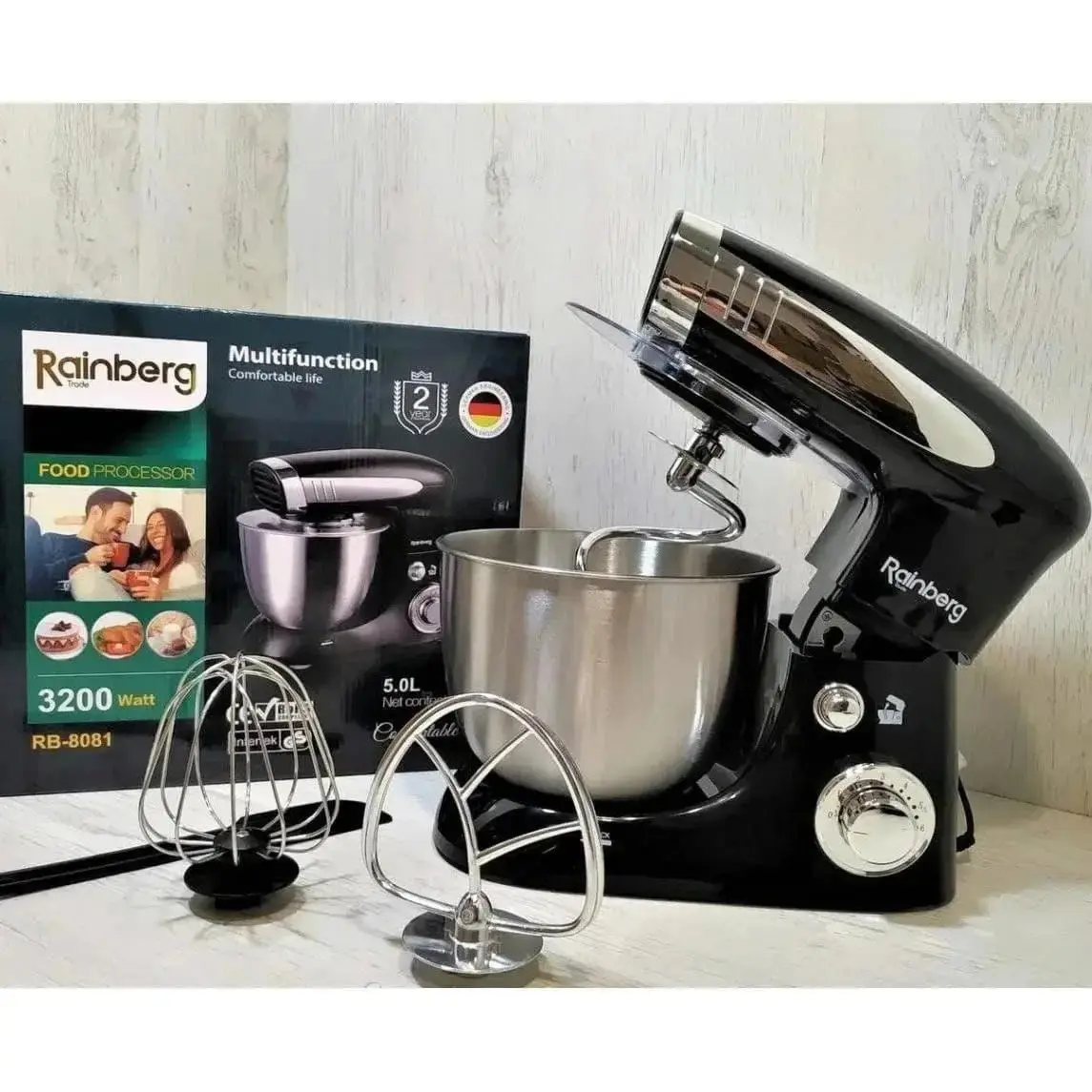 Тістоміс 3200Вт. Rainberg 8081 планетарний комбайн - Зображення 6