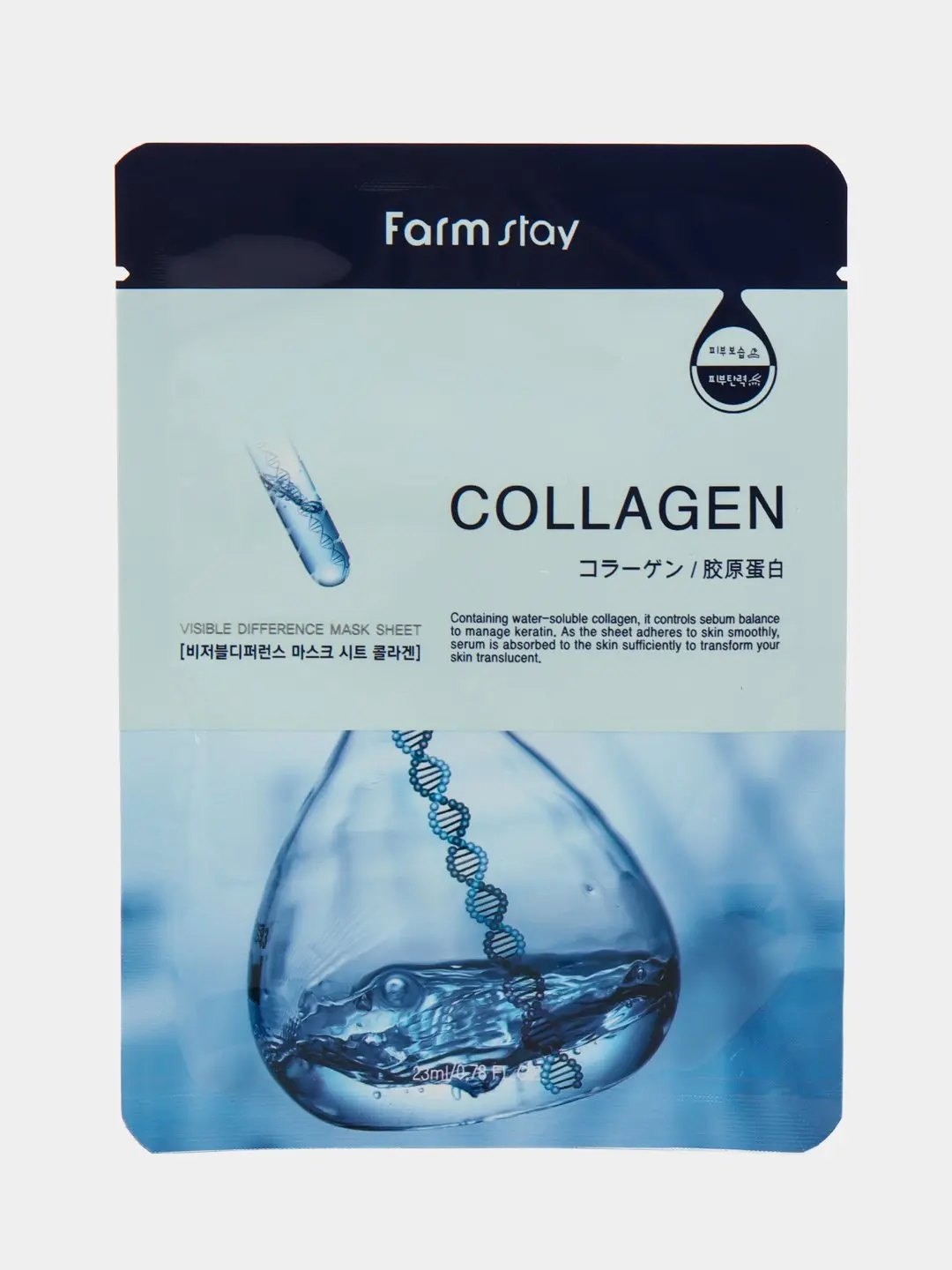 Тканинна маска для обличчя "Form Stoy Collagen" 25мл - Зображення 2