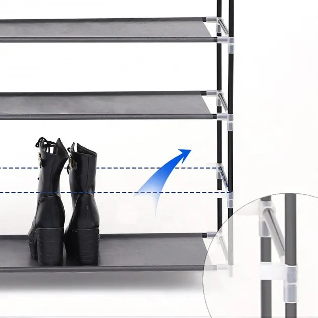 Тканинна шафа для зберігання взуття Shoe Cabinet 118х30х120 см - Зображення 4