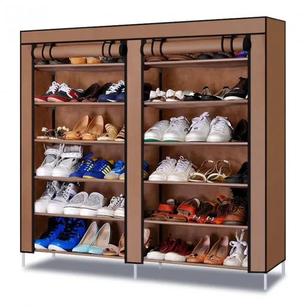 Тканинна шафа для зберігання взуття Shoe Cabinet 118х30х120 см - Зображення 2