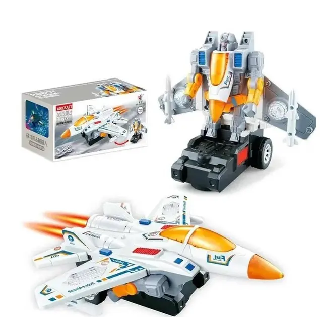 Трансформер YJ388-61 2 в 1, літак та трансформер, світло, звук - Зображення 2