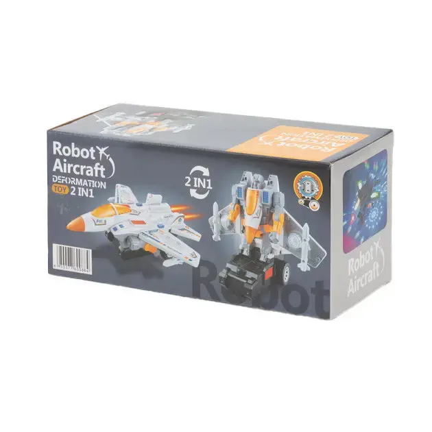 Трансформер YJ388-61 2 в 1, літак та трансформер, світло, звук - Зображення 6