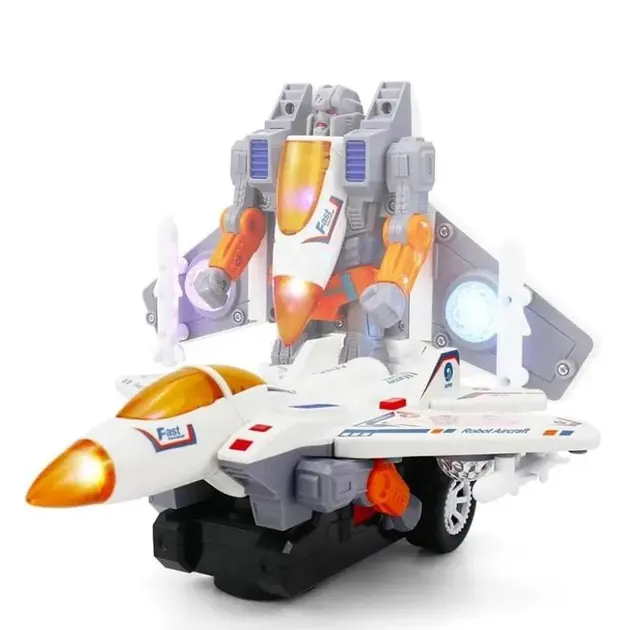 Трансформер YJ388-61 2 в 1, літак та трансформер, світло, звук - Зображення 3