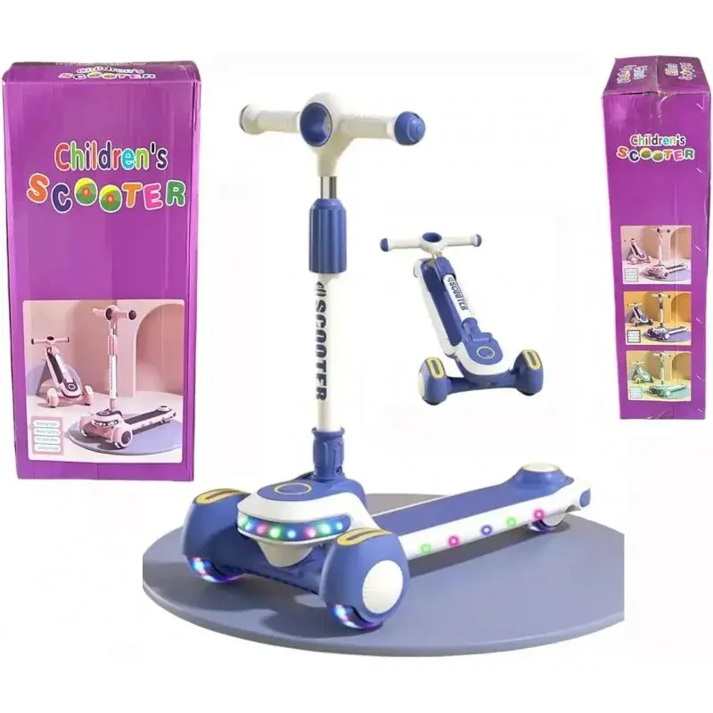 Триколісний самокат Viper YJF-2026 Active Kids (підсвічування, складна конструкція, ручка, що регулюється) - Зображення 5