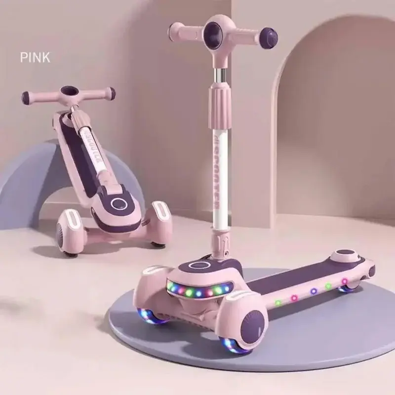 Триколісний самокат Viper YJF-2026 Active Kids (підсвічування, складна конструкція, ручка, що регулюється) - Зображення 3