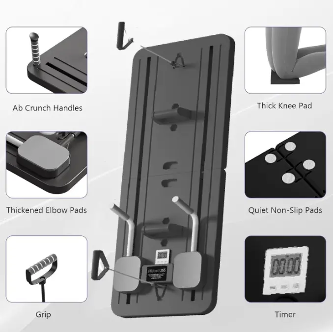 Тренажерна дошка для пілатесу / багатофункціональний тренажер для тренувань з лічильником AND XL-1490 - Зображення 3