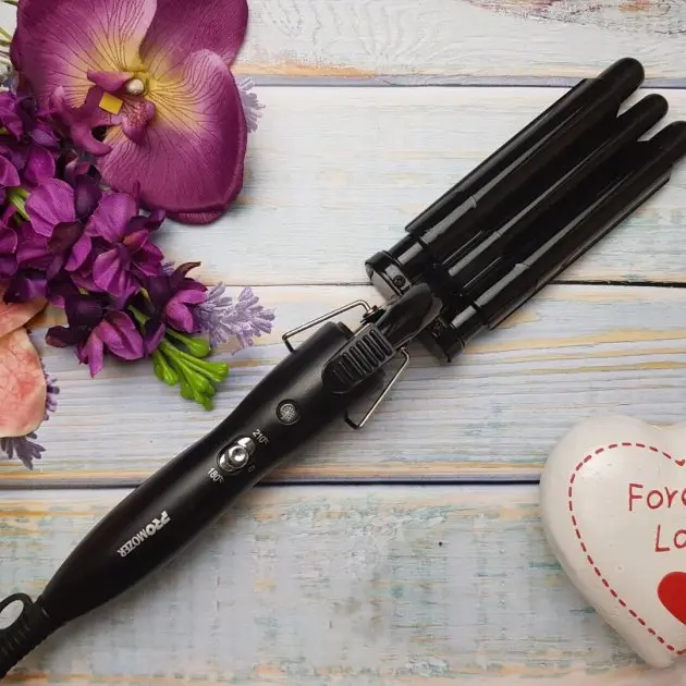 Потрійна плойка для волосся PRO MOZER MZ-6621 - Зображення 7