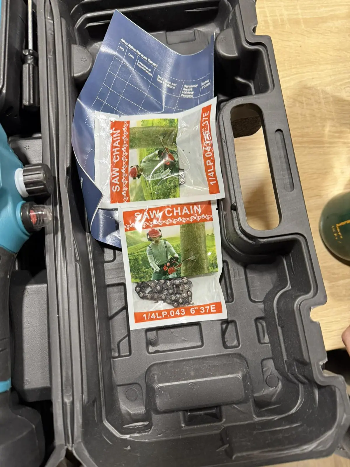 Ланцюгова пила в валізі з 2 акумуляторами 36V (автоматична подача олії) - Зображення 5