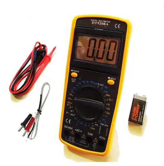 Цифровий тестер, мультиметр DT 9208A - Зображення 7