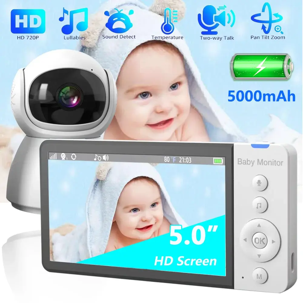Цифрова відеоняня радіоняня baby monitor hd screen mini nyana - Зображення 2