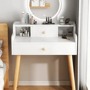 Туалетний столик 126х60х40 см із дзеркалом з LED підсвічуванням та висувним ящиком TT821