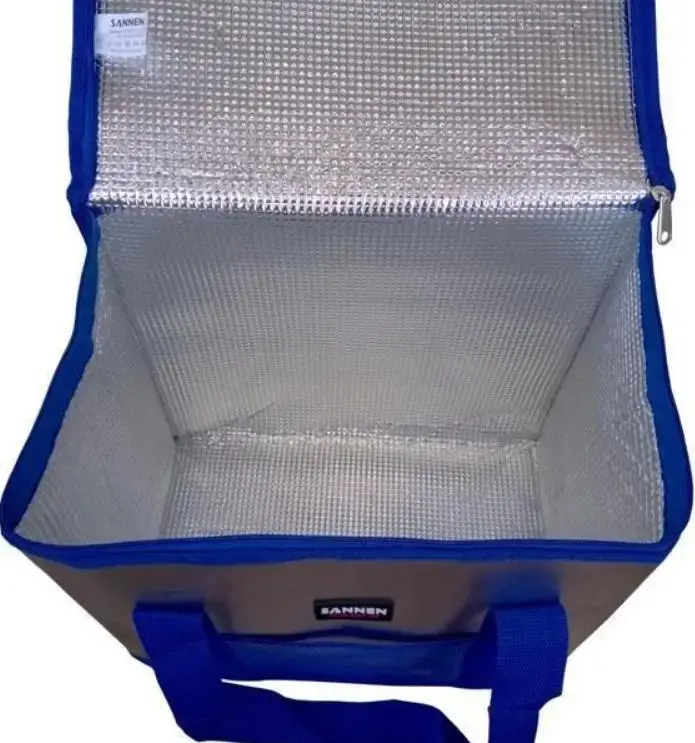 Туристична термосумка WARM BAG MC-1059 на 25 л для продуктів та напоїв 37×20×34 см Синя - Зображення 2