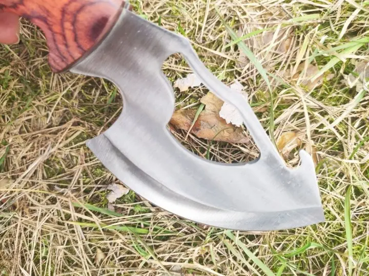 Туристичний набір 4 в 1, 4 леза (мисливський ніж, кинжал, пила, сокира) - Зображення 8