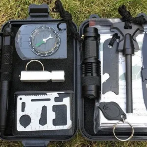 Туристичний набір інструментів для виживання 8 предметів