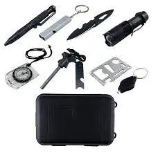 Туристичний набір інструментів для виживання 8 предметів - Зображення 6