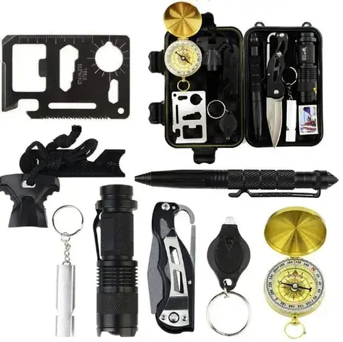 Туристичний набір інструментів для виживання 8 предметів - Зображення 4