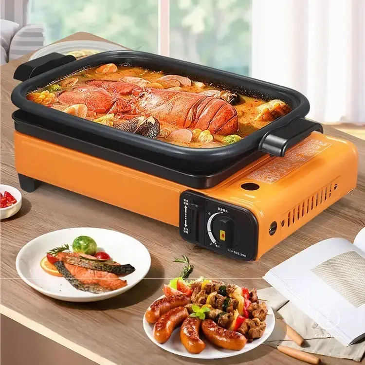 Туристичний портативний газовий гриль-плита барбекю Blue Shield 290A 2.2 кВт п'єзопідпал, кейс - Зображення 4