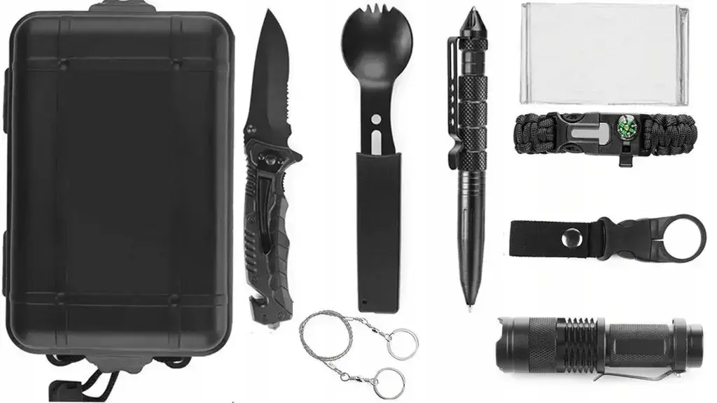 Туристичний набір для виживання багатофункціональний комплект інструментів BESTBIDS PRO 18 предметів - Зображення 4