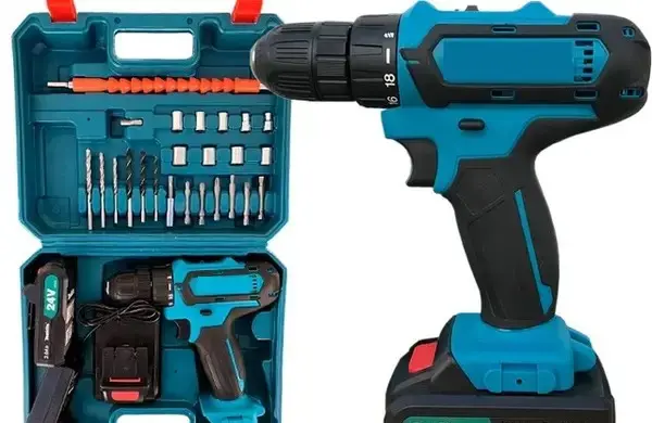 Шуруповерт 24V з набором інструментів, Акумуляторний шуруповерт - Зображення 3
