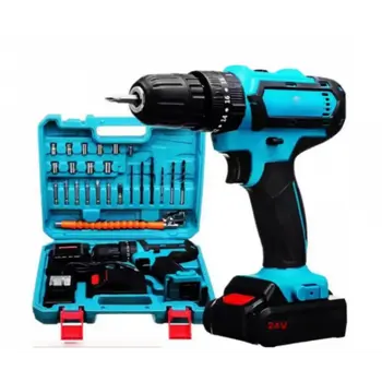 Шуруповерт 24V з набором інструментів, Акумуляторний шуруповерт