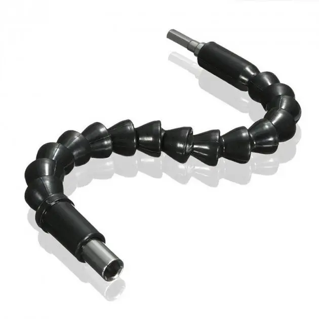 Подовжувач гнучкий для викрутки та дриля Snake Bit 30см чорний - Зображення 4