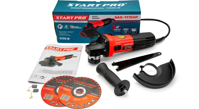 Углошліфувальна машина START PRO SAG-1170 VP - Зображення 9