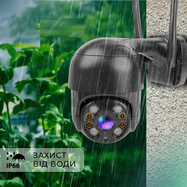 Вулична поворотна IP-камера WI-FI ,А8 / 4mp 360 (A8) monitor ICSSE - Зображення 4