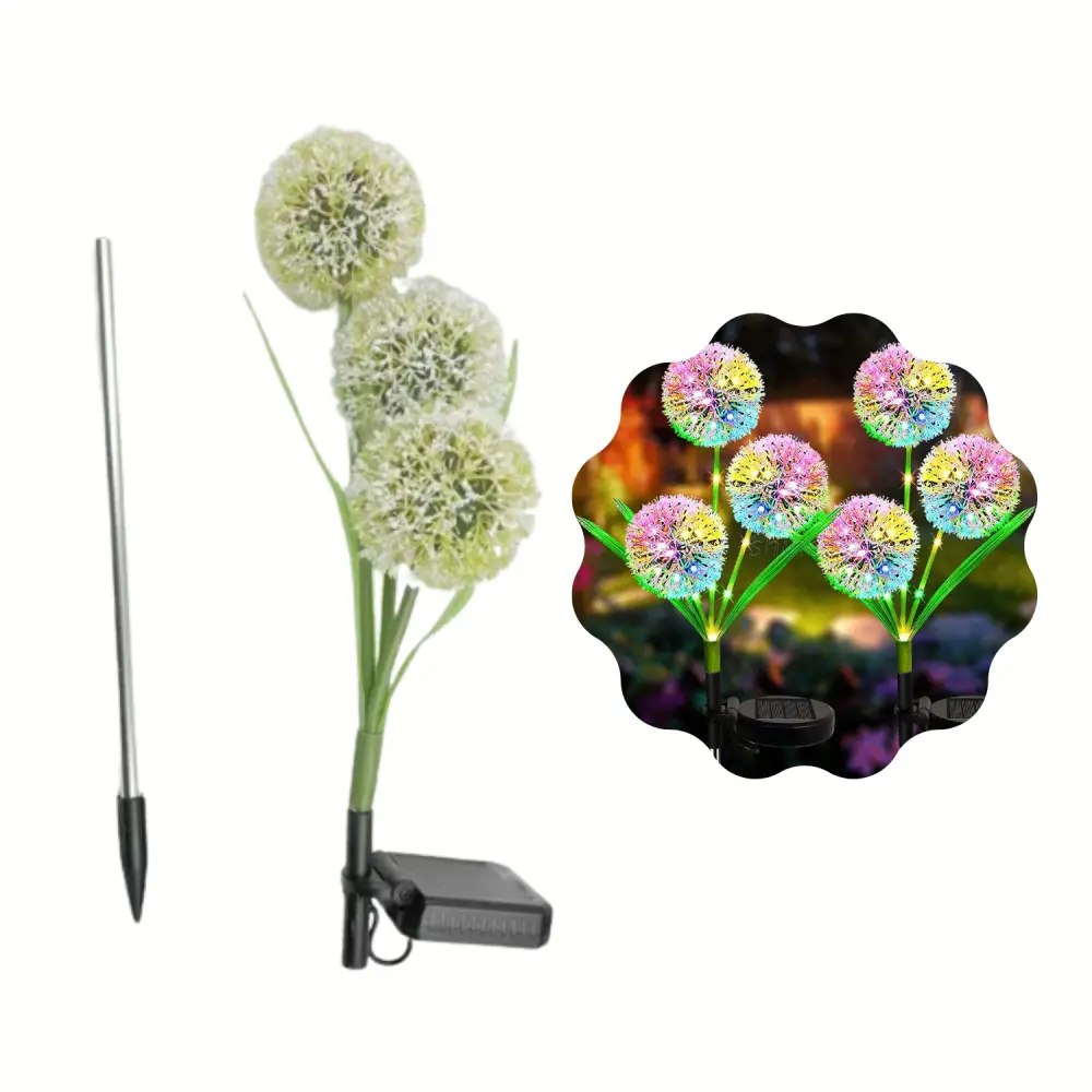 Вуличний ліхтар на сонячній батареї, водонепроникний кульбаба - Зображення 2