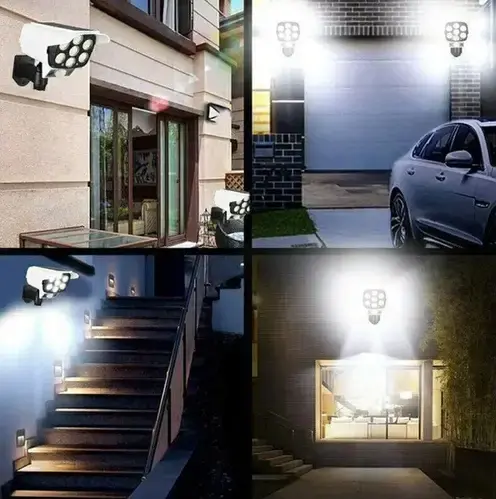 Вуличний ліхтар на сонячній батареї у вигляді камери CL877A 180W муляж камери з пультом та датчиком руху GS-0877 - Зображення 4