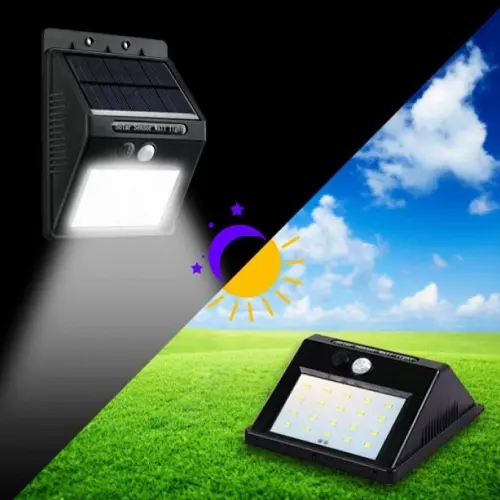 Вуличний ліхтар із датчиком руху на сонячній батареї BL-609 20SMD - Зображення 4