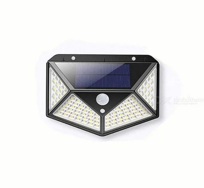 Вуличний настінний світильник Lesko SH-100 на сонячній батареї з датчиком руху 100 LED діодів - Зображення 2