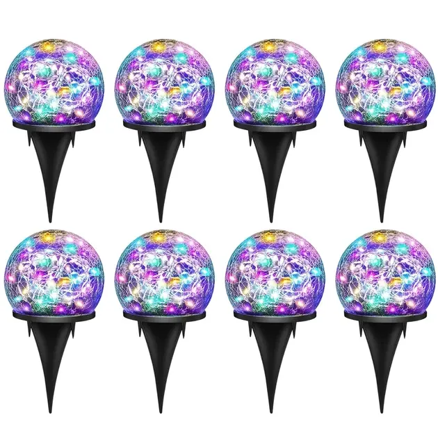 Вуличний-садовий світильник Триколор/КОЛЬОРОВИЙ у комплекті 2шт - Зображення 3