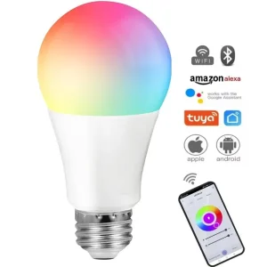 Розумна лампочка Tuya Smart LED WiFi Смарт Лампа E27 RGB Color 2700K-6500K 9W