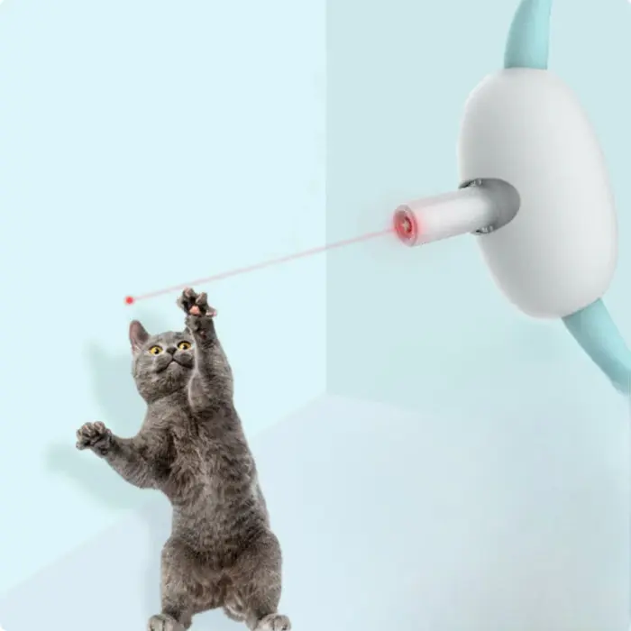 Розумний лазерний нашийник для кішок та кішок Laser Collar інтерактивна смарт із вбудованим лазером - Зображення 4