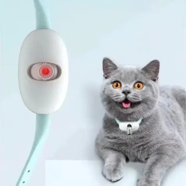 Розумний лазерний нашийник для кішок та кішок Laser Collar інтерактивна смарт із вбудованим лазером - Зображення 3