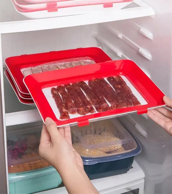 Розумний піднос для зберігання їжі Supretto з кришкою для нарізки та продуктів - Зображення 3