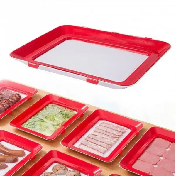 Розумний піднос для зберігання їжі Supretto з кришкою для нарізки та продуктів - Зображення 4