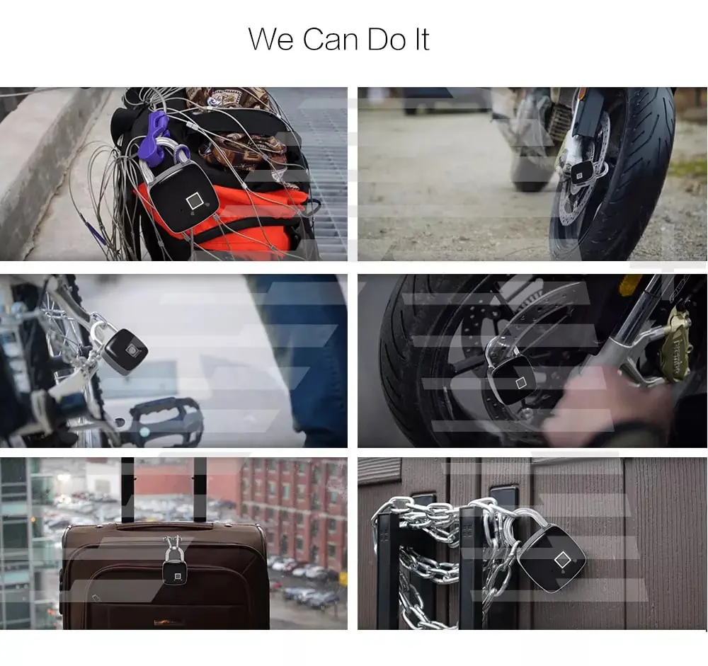 Замок зі сканером відбитка пальця Finger lock P3 - Зображення 7