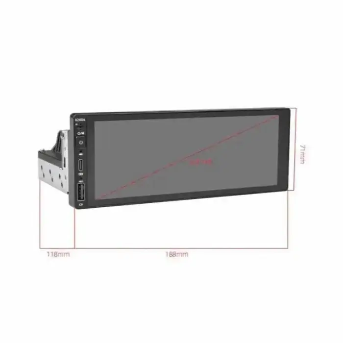 Універсальна магнітола в авто 6288-A 6.9'' (4+64GB) With Carplay з пультом 1din - Зображення 7