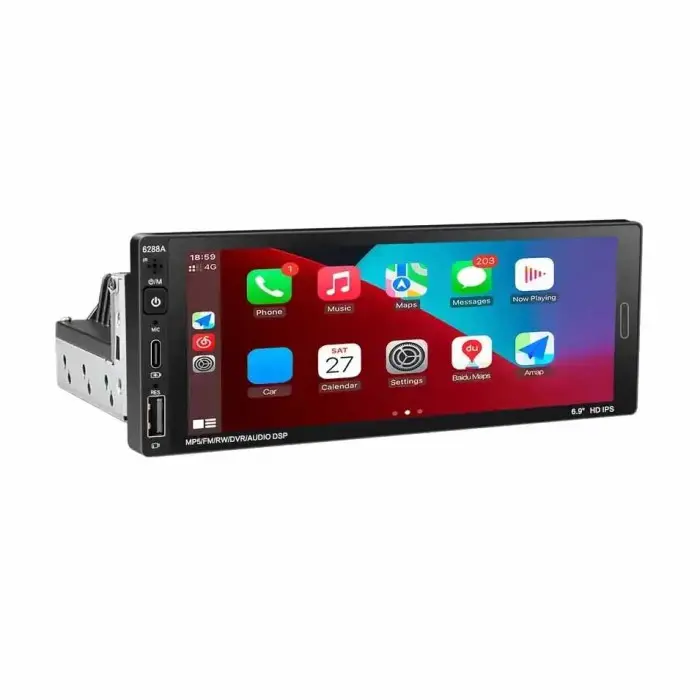 Універсальна магнітола в авто 6288-A 6.9'' (4+64GB) With Carplay з пультом 1din - Зображення 3