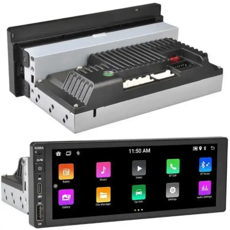 Універсальна магнітола в авто 6288-A 6.9'' (4+64GB) With Carplay з пультом 1din - Зображення 2