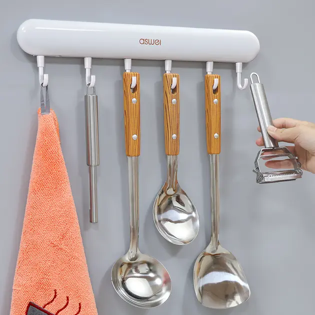 Універсальна настінна вішалка з гачками Towel hook LY-839 - Зображення 5